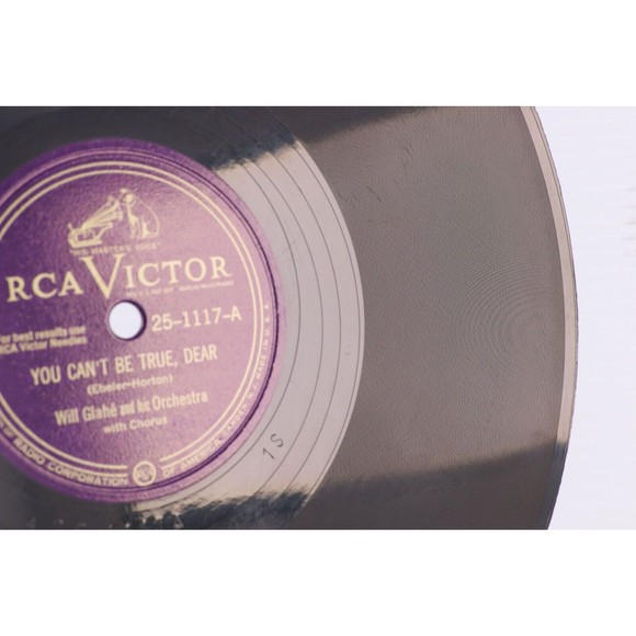 Will Glahé,  Henri Rene You Can't Be True /Turnpike Polka 1948 10" 78 rpm Record - Picture 8 of 16